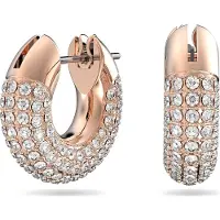 Swarovski Oorbellen 'Dextera' rose-goud / wit