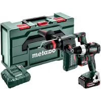 Metabo Combo Set 2.4.8 | Accu combiset 18V in metaBOX 340 met BS 18 LT BL en KH 18 LTX BL 24 Q (2x 5.2Ah Li-Power accu + ASC 55 lader) - 685219650