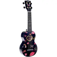 Mahalo Soprano ukelele - MA1 - Art Series - Hart motief - Met draagtas