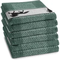 DDDDD Keukendoek Shanti Green 50 x 55 cm (6-Delig)