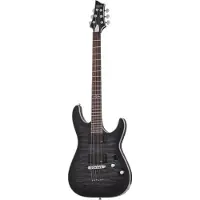 Schecter C-1 Platinum See Thru Black Satin elektrische gitaar