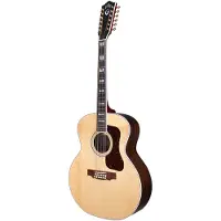 Guild F-512E Natural elektrisch-akoestische 12-snarige westerngitaar met koffer
