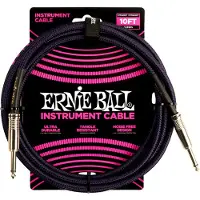 Ernie Ball Braided Straight Straight Inst Cable 3 m Recht - Gebogen Instrumentkabel