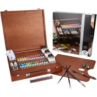 Van Gogh Olieverf kist Expert met 24 kleuren in tubes van 20 ml + 2 kleuren in tubes van 60 ml + accessoires