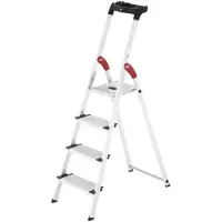Hailo Trapladder XXL Easyclix Zilver, zwart 4 90 x 13 x 147 cm