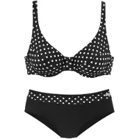 LASCANA Bikini zwart / wit