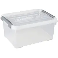 Allibert by KETER 243946 Opbergbox HANDY Stapelbaar (l x b x h) 400 x 290 x 150 mm Transparant, Zilver 1 stuk(s)
