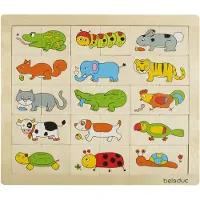 Beleduc Match &amp; Mix Animals Bordspel