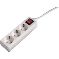 Hama Stekkerdoos met schakelaar - 3-voudig - 3m kabel - Wit