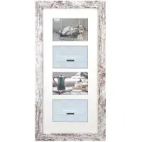 Zep - Houten multi fotolijst wit/bruin Nelson 6 4Q voor 4 foto's 10x15 - V24106