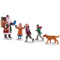 Lemax Kerstfiguur Papa christmas set of 5