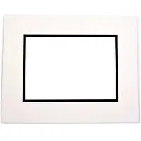 Packlinq Passepartout Dubbeldik Ivoor/zwart 27.9x35.6cm Met 20.6x27cm Venster (10 Stuks)
