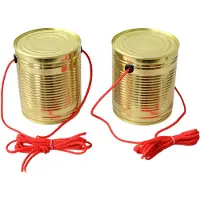 Kids At Work Bliklopen Junior 10 X 12 Cm Tin Goud/rood 2 Stuks