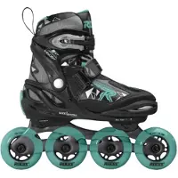 Roces - Moody Tif Girl Verstelbare Skeelers - Kinderen - Zwart/aqua - 30-35