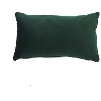 Bronx71 Sierkussen Anna velvet donkergroen 25 x 45 cm.