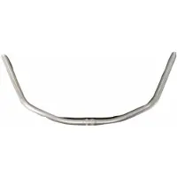 Ergotec stuurbocht 600 x 25,4 mm staal zilver/grijs