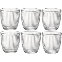 Bormioli Rocco Set van 12x stuks waterglazen/drinkglazen transparant 290 ml - Drinkglazen