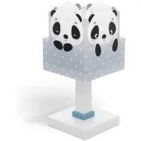 DALBER Kinderkamer tafellamp Panda soft blauw