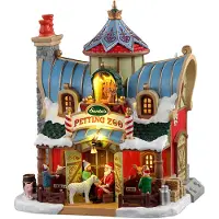 Lemax Santa s petting zoo b/o (4.5v) Kersthuisje