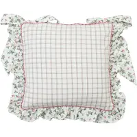 Benza Clayre & Eef stoelkussenhoes - Kerst, Hulst - 100% katoen - 40 x 40 cm - 4 Stuks