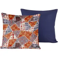 De Witte Lietaer Sierkussenhoes Quilt Blue Ribbon 40 x 40 cm (Set van 2)