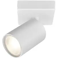 BES LED LED Plafondspot - Brinton Betin - GU10 Fitting - 1-lichts - Rond - Mat Wit - Kantelbaar - Aluminium