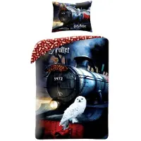 Halantex SP. z.o.o. Dekbedovertrek, Hogwarts Express - 140 x 200 cm + 70 x 90 cm - Katoen