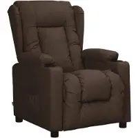 vidaXL Fauteuil verstelbaar kunstleer bruin