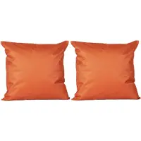 Anna's Collection 2x Bank/sier kussens voor binnen en buiten in de kleur oranje 45 x 45 cm - Sierkussens