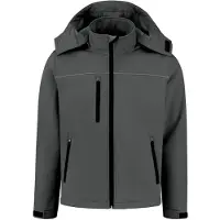 Bestex Softshell jas basic met capuchon XXL / Grijs