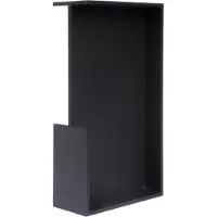 Formani Square LSQ160A/40 inbouwkom tbv deurdikte 40mm - mat zwart