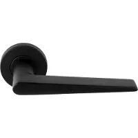 FMB Deurkruk Lintora | ronde rozet | Zwart mat