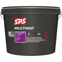 SPS Multimat | Matte Muurverf en Plafondverf 10 LTR - Lichte kleur|2