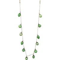 Clayre & Eef Kerstbal Set van 12 Ø 5 cm / 190 cm Groen Glas Kersthanger Groen Kersthanger