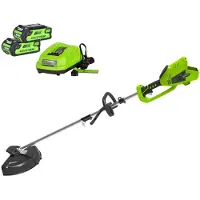 Greenworks GD40BCK2X 40V Draadloze grastrimmer | groen/zwart