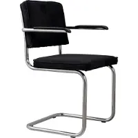 Zuiver Stoel Ridge Rib Armchair Black