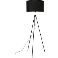 Zuiver Lesley Vloerlamp - Industrieel Design - Zwart - hoogte 145 cm