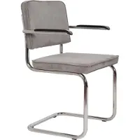 Zuiver Stoel Ridge Rib Armchair Light Grey
