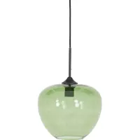 Light & Living Hanglamp Ø30x25 cm MAYSON glas groen-mat zwart