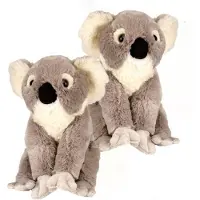 Wild republic 2x stuks pluche koala beer knuffel 30 cm - Australische dieren speelgoed knuffels