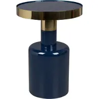Zuiver Glam bijzettafel ijzer/metaal/staal Ø36x51 cm