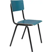 Zuiver Stoel Back To School Chair Matte Petrol