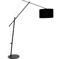 Zilt Vloerlamp Frederick, kleur Zwart