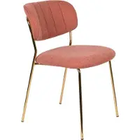 White Label Stoel Jolien Gold Pink