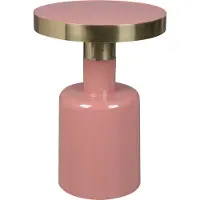 Zuiver Glam bijzettafel ijzer/metaal/staal Ø36x51 cm