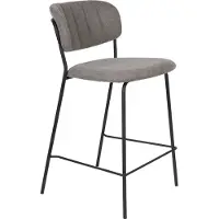 White Label Barkruk Jolien Black Grey