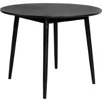 White Label Tafel Fabio Black 120x120 cm