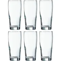 Multi Bierglazen - 12x stuks - fluitjes - glas - 400 ml - Glazen voor bier - Bierglazen