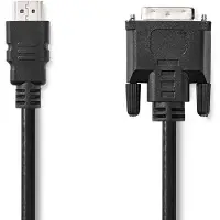 Nedis HDMI Kabel | HDMI | DVI-D 24+1-Pins Male | 3 m | 1 stuks - CCGB34800BK30 CCGB34800BK30