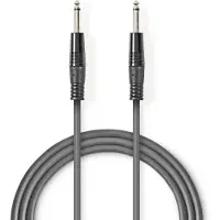 Nedis Ongebalanceerde Audiokabel | 6,35 mm male - 6,35 mm male | 1,5 m | Grijs Nedis
